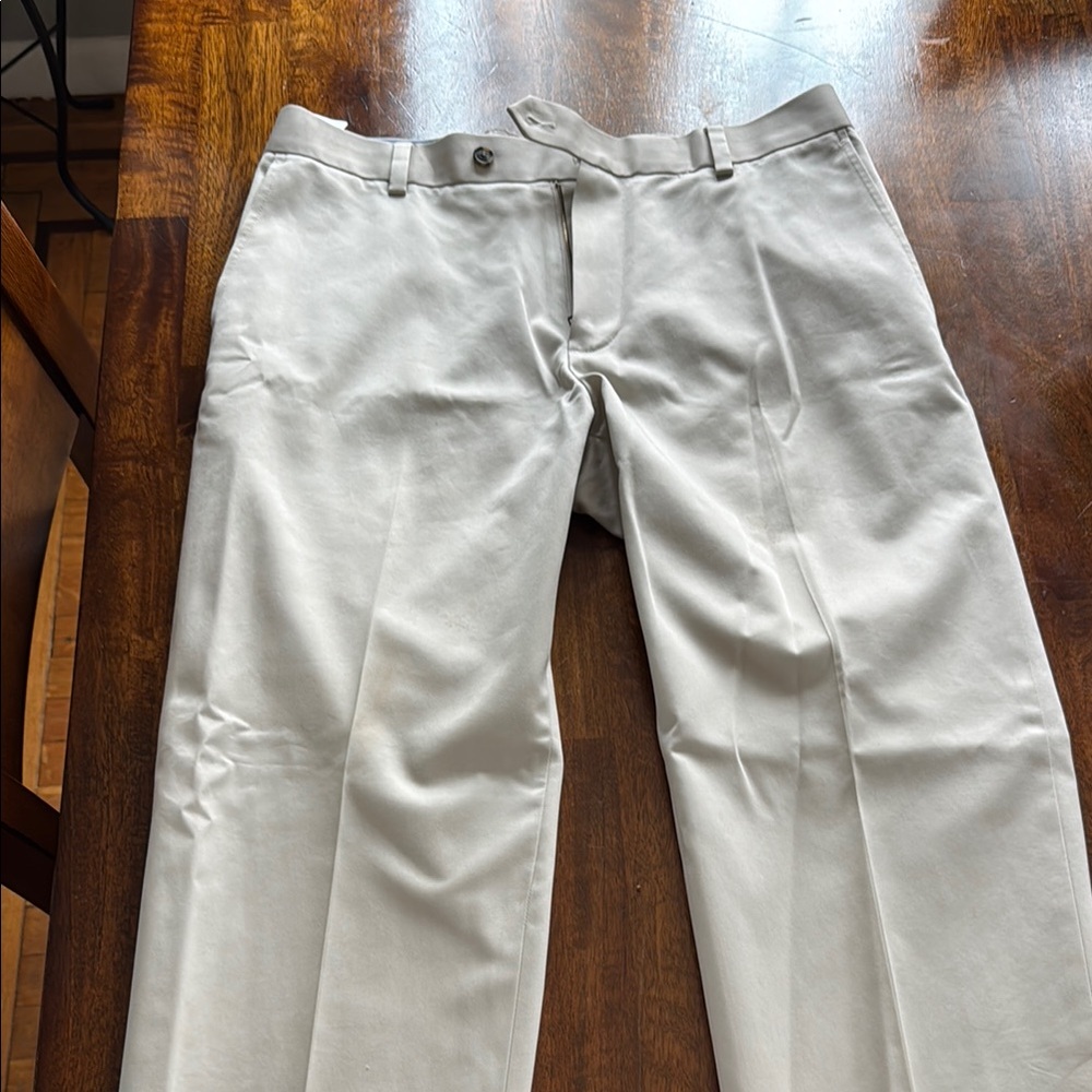 Brooks Brothers Tan Chinos Classic Straight-Leg